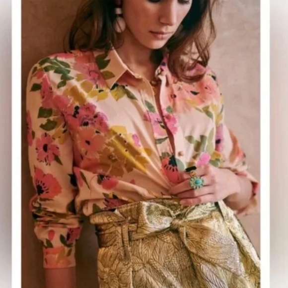 Sezane Floral Ann shirt, Size 34, US Size 2 - Picture 1 of 9